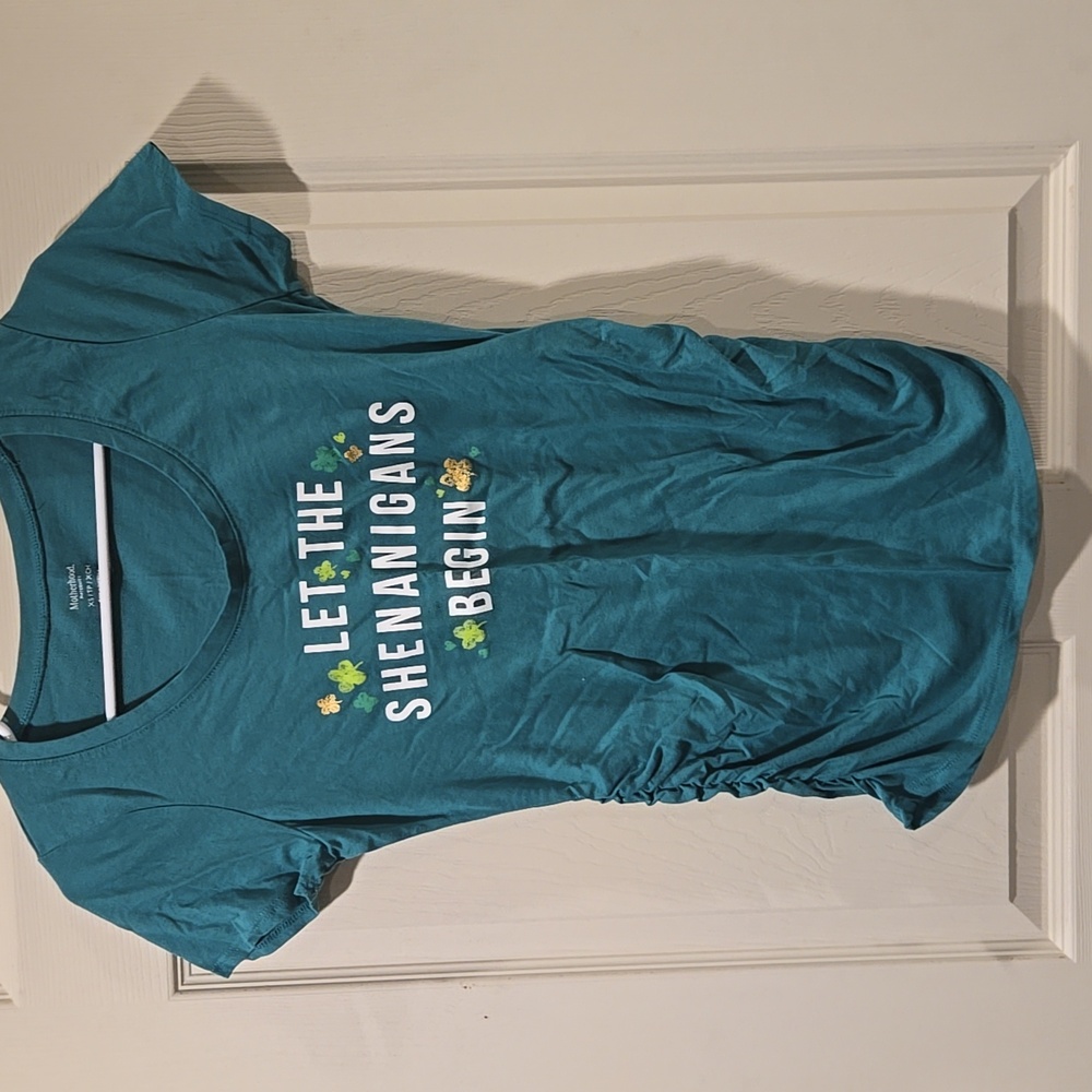 Motherhood Maternity St Patrick's Day Tee Size XS